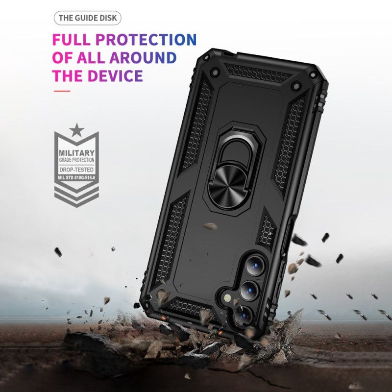 Cover Samsung Galaxy A15 5g Telefon Etui Metalstil Med Støttering