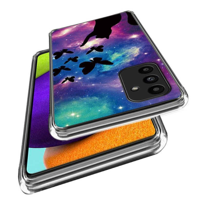 Cover Til Samsung Galaxy A15 5g Kat Og Sommerfugle