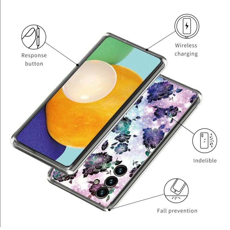 Cover Til Samsung Galaxy A15 5g Lilla Blomster