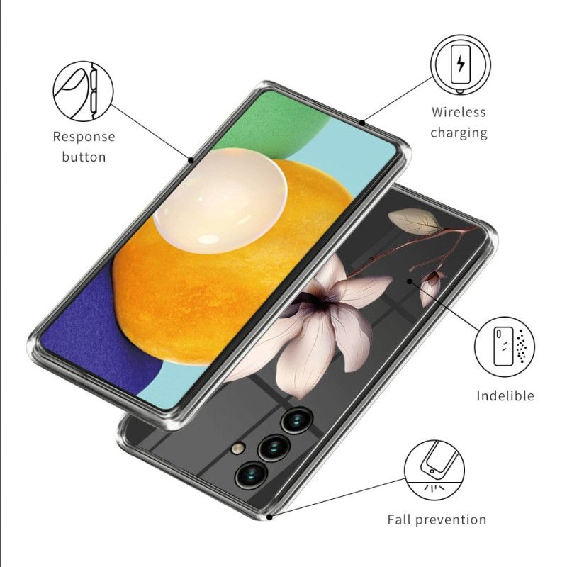 Cover Til Samsung Galaxy A15 5g Lyserød Blomst