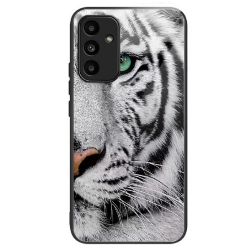 Cover Til Samsung Galaxy A15 5g Tigerhoved Hærdet Glas