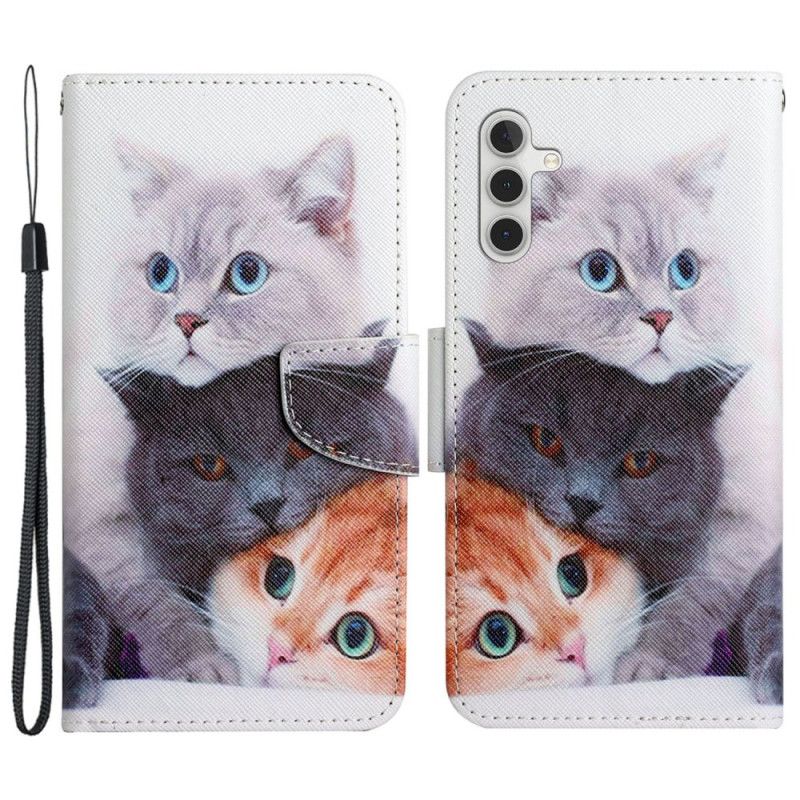 Flip Cover Samsung Galaxy A15 5g Tre Katte I Snor