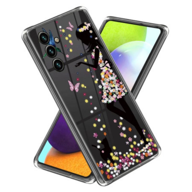 Flip Cover Til Samsung Galaxy A15 5g Blomsterfe