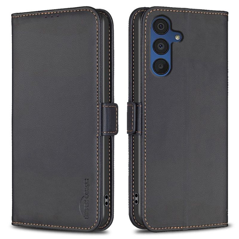 Læder Cover Samsung Galaxy A15 5g Telefon Etui Klassisk Binfen Farve