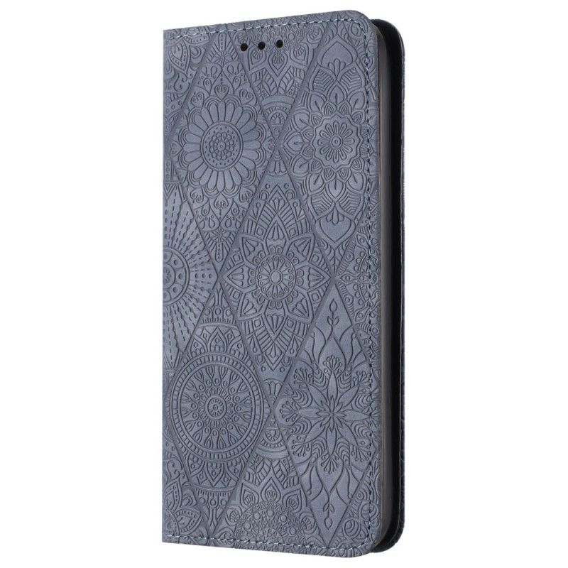 Læder Cover Samsung Galaxy A15 5g Telefon Etui Patchwork Med Rem