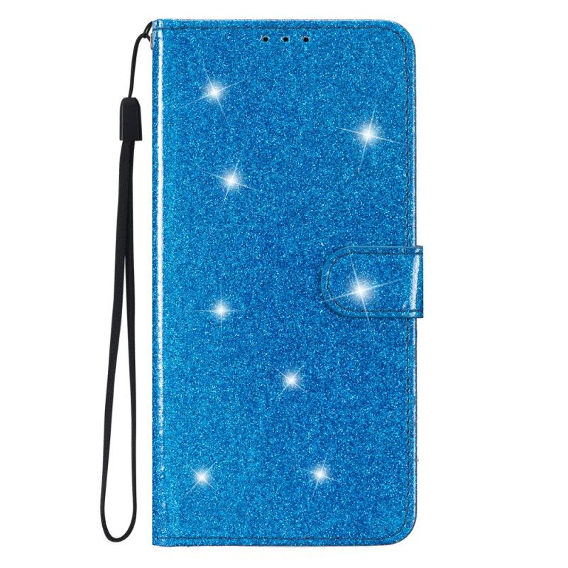 Læder Cover Samsung Galaxy A15 5g Telefon Etui Strappy Pailletter