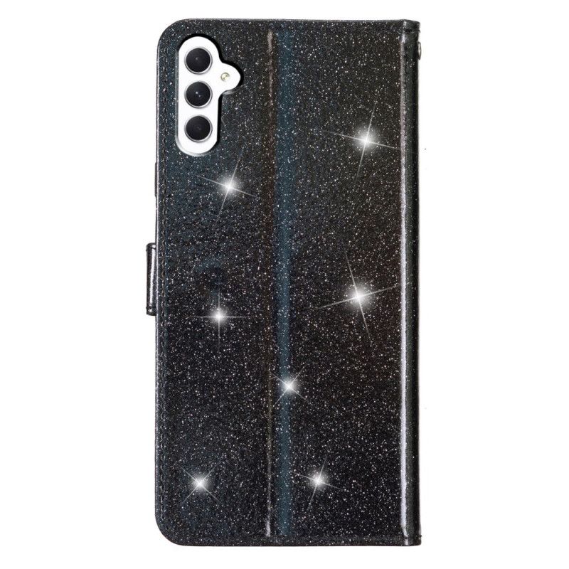 Læder Cover Samsung Galaxy A15 5g Telefon Etui Strappy Pailletter