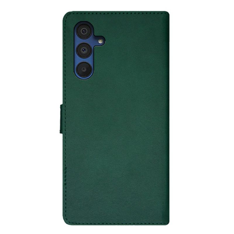 Læder Cover Samsung Galaxy A15 5g Telefon Etui Tofarvet Idewei