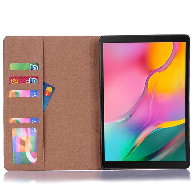 Case Etui Samsung Galaxy Tab A7 Sort Mobilcover Vintage Nitter I Imiteret Læder