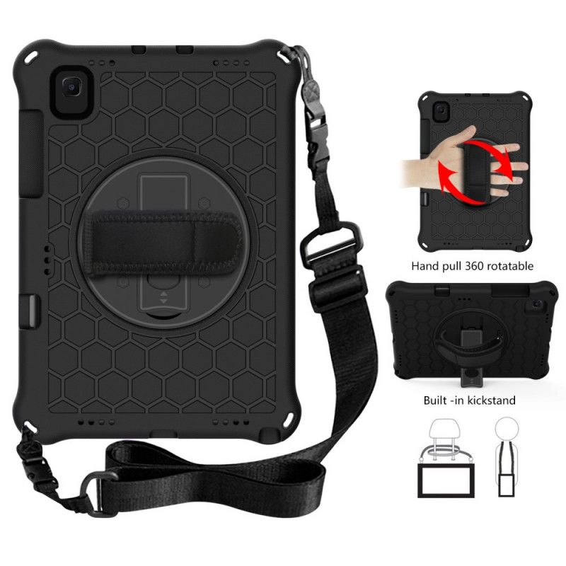 Cover Samsung Galaxy Tab A7 Sort Mobilcover Eva Skulderrem Og Holder