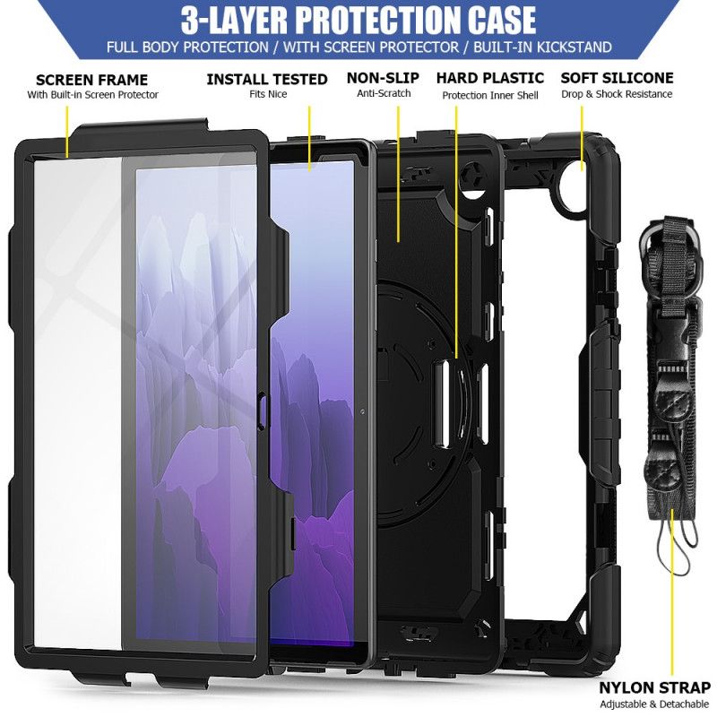 Cover Samsung Galaxy Tab A7 Sort Resistent Multifunktionel Beskyttelse