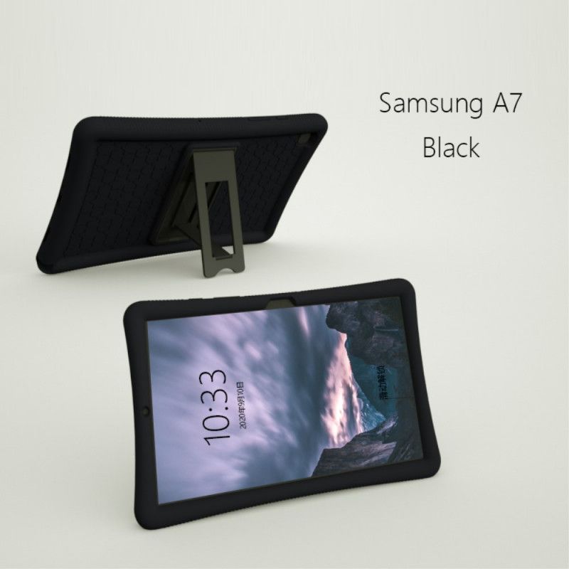 Cover Samsung Galaxy Tab A7 Sort Silikonestøtte