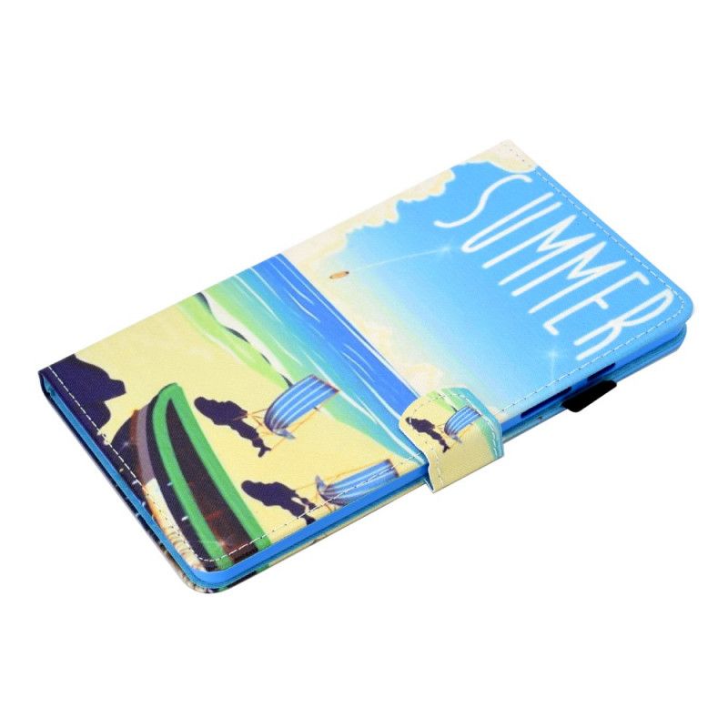 Flip Cover Læder for Samsung Galaxy Tab A7 Grøn Strand