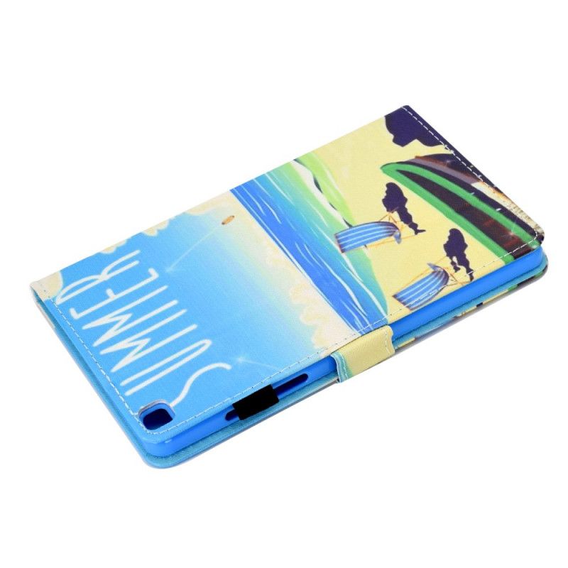 Flip Cover Læder for Samsung Galaxy Tab A7 Grøn Strand