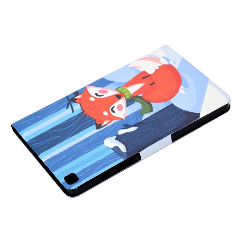 Flip Cover Læder for Samsung Galaxy Tab A7 Hvid Ræv