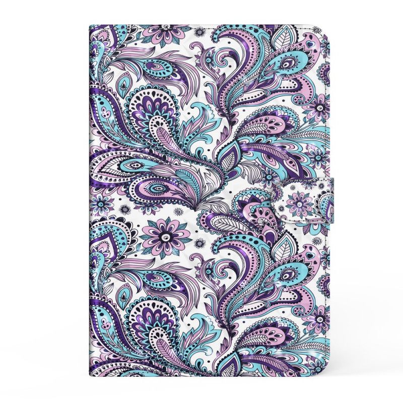 Flip Cover Læder for Samsung Galaxy Tab A7 Paisley Mønster