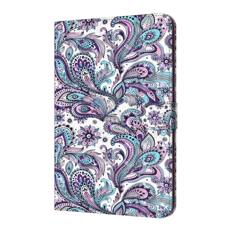 Flip Cover Læder for Samsung Galaxy Tab A7 Paisley Mønster