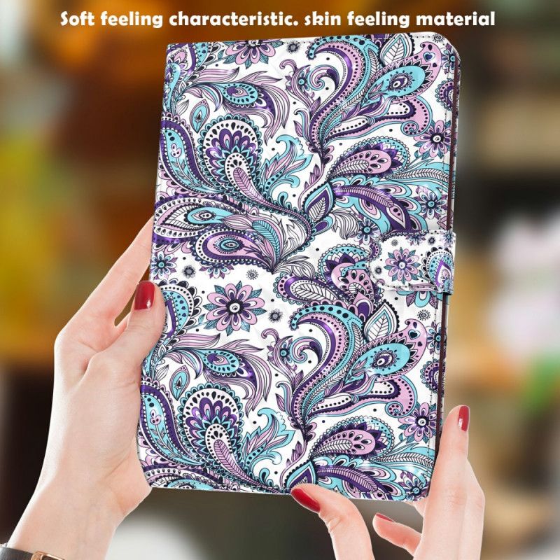 Flip Cover Læder for Samsung Galaxy Tab A7 Paisley Mønster