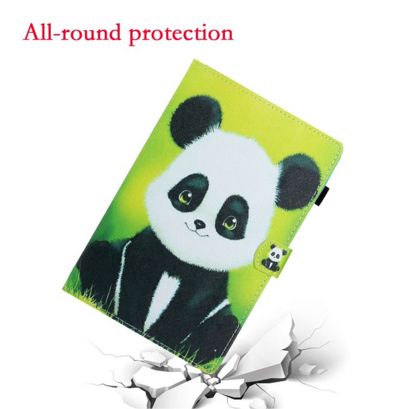 Flip Cover Læder for Samsung Galaxy Tab A7 Sød Panda