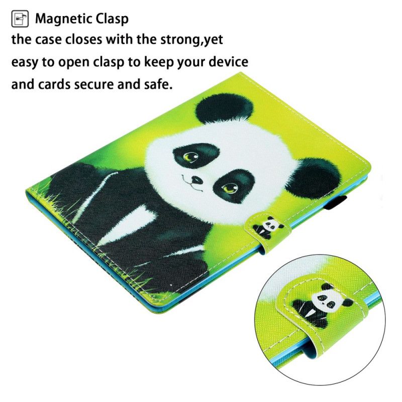 Flip Cover Læder for Samsung Galaxy Tab A7 Sød Panda