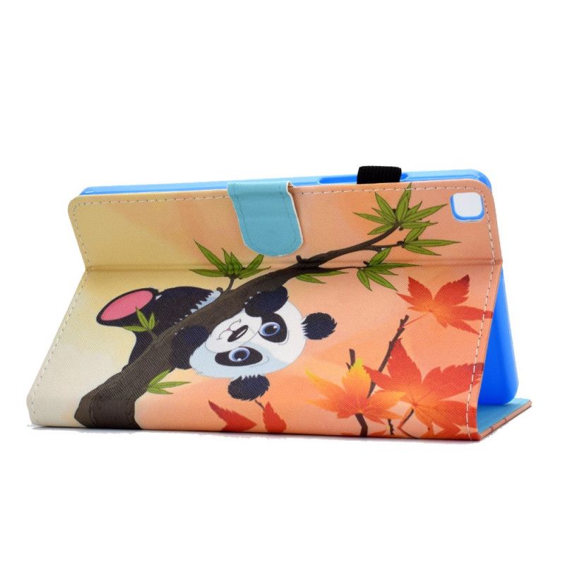 Flip Cover Læder for Samsung Galaxy Tab A7 Sød Panda