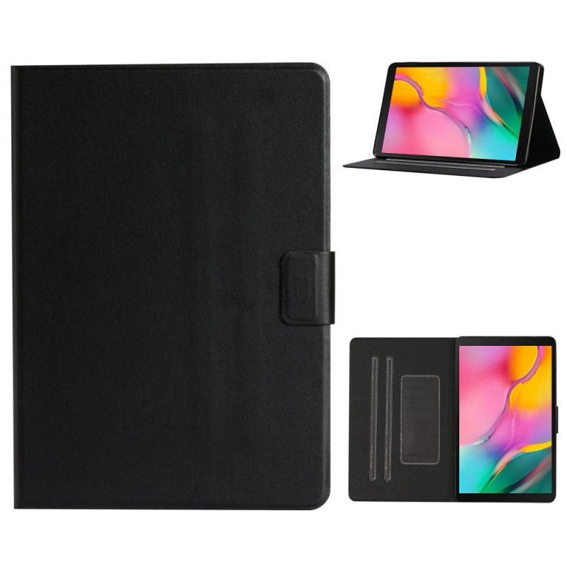 Flip Cover Læder for Samsung Galaxy Tab A7 Sort Klassisk Kunstlæder