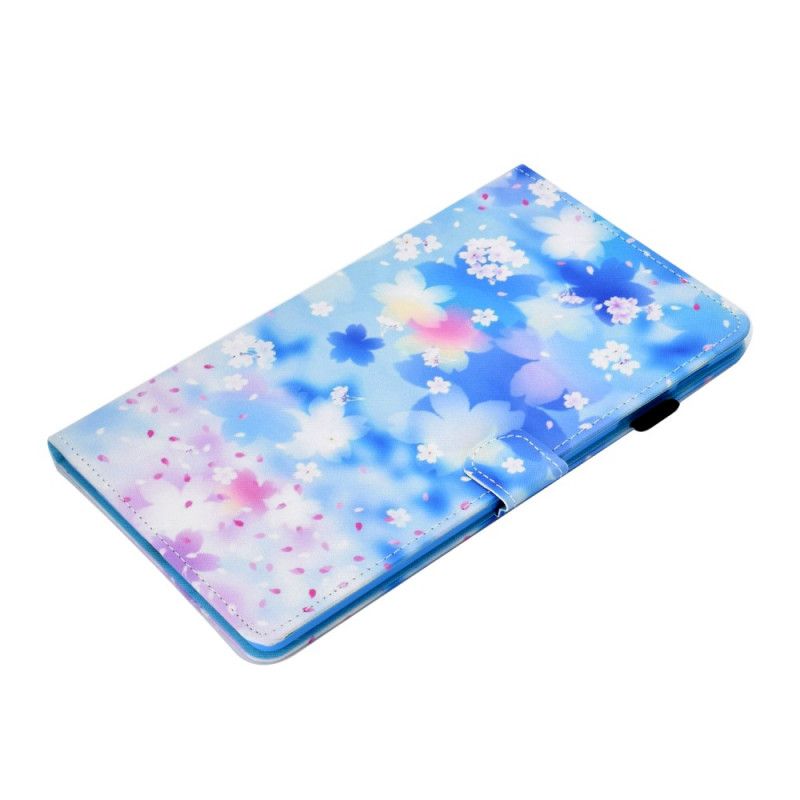 Flip Cover Læder Samsung Galaxy Tab A7 Akvarelblomster Beskyttelse