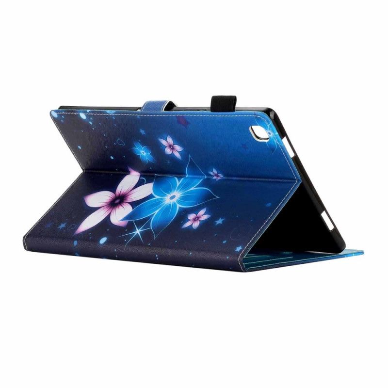 Flip Cover Læder Samsung Galaxy Tab A7 Blomster Beskyttelse