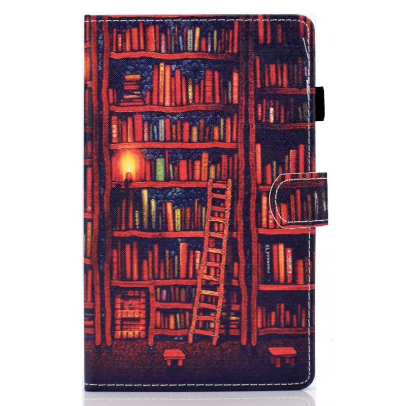 Flip Cover Læder Samsung Galaxy Tab A7 Brun Bibliotek Original