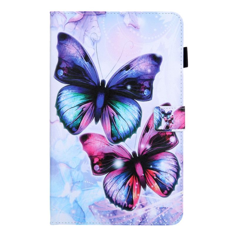 Flip Cover Læder Samsung Galaxy Tab A7 Fortryllede Sommerfugle Original