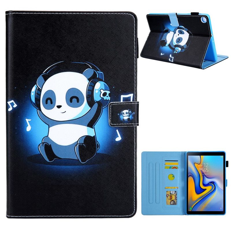 Flip Cover Læder Samsung Galaxy Tab A7 Funky Panda