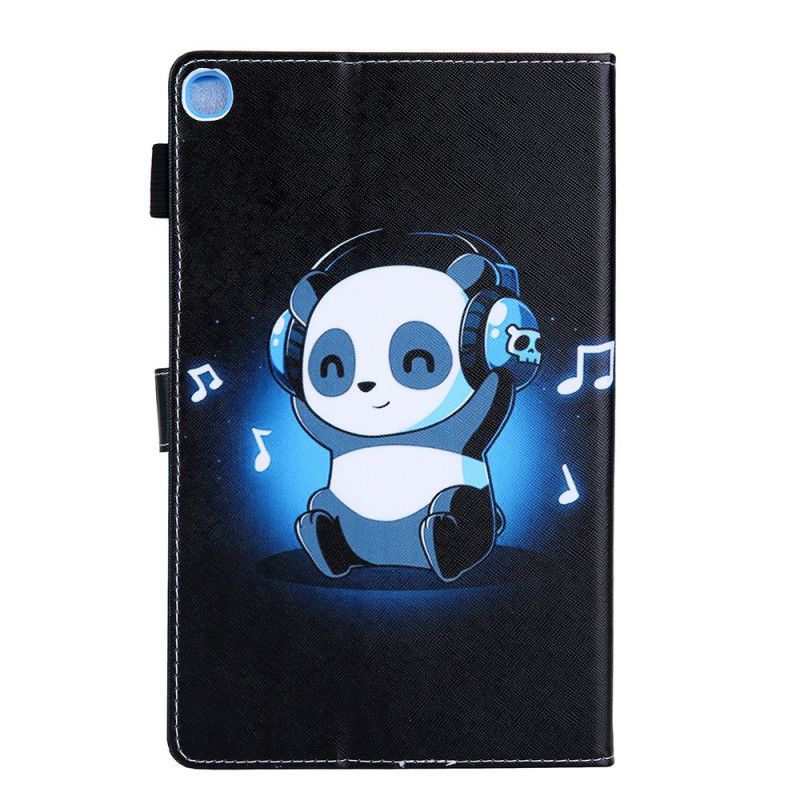 Flip Cover Læder Samsung Galaxy Tab A7 Funky Panda