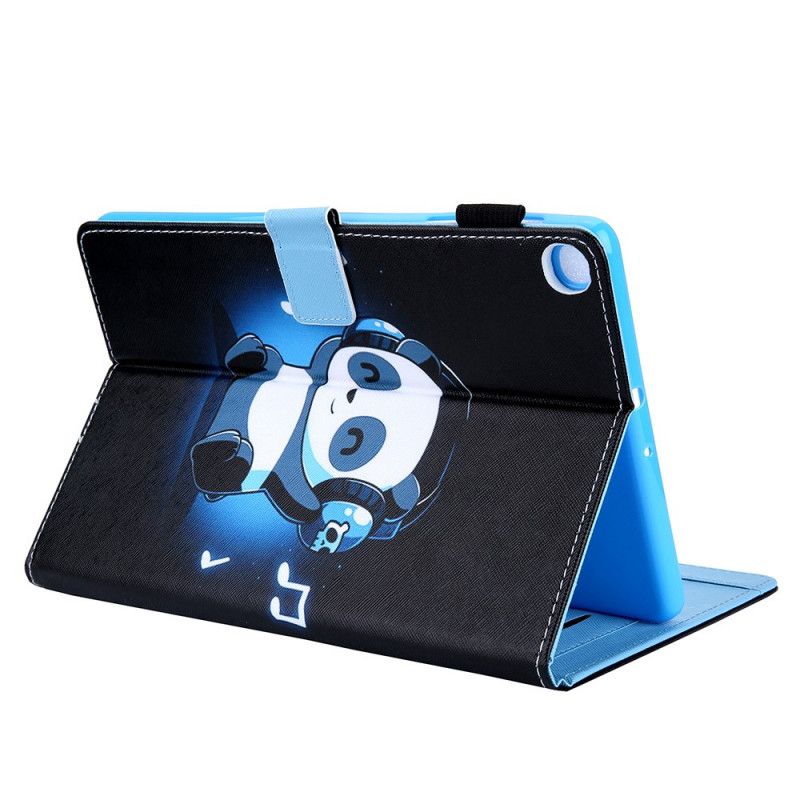 Flip Cover Læder Samsung Galaxy Tab A7 Funky Panda