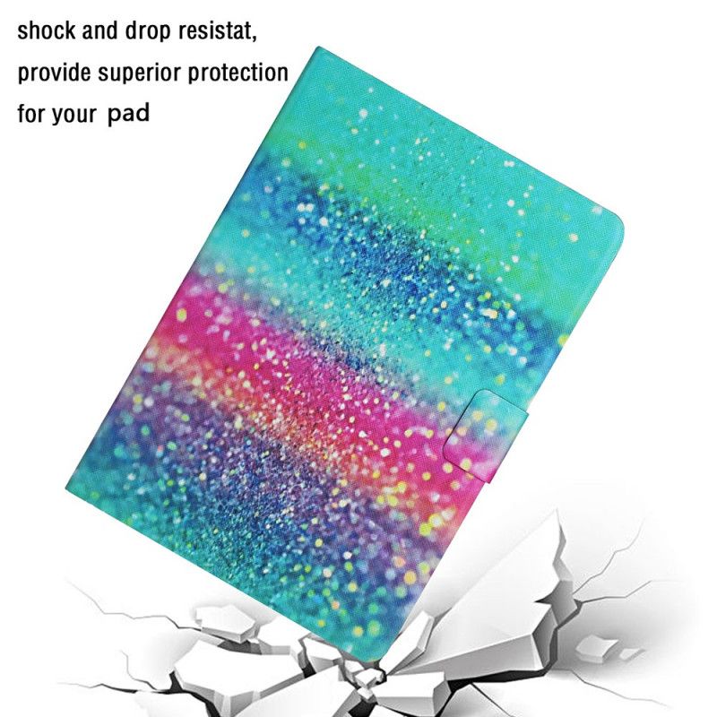 Flip Cover Læder Samsung Galaxy Tab A7 Glitterelement