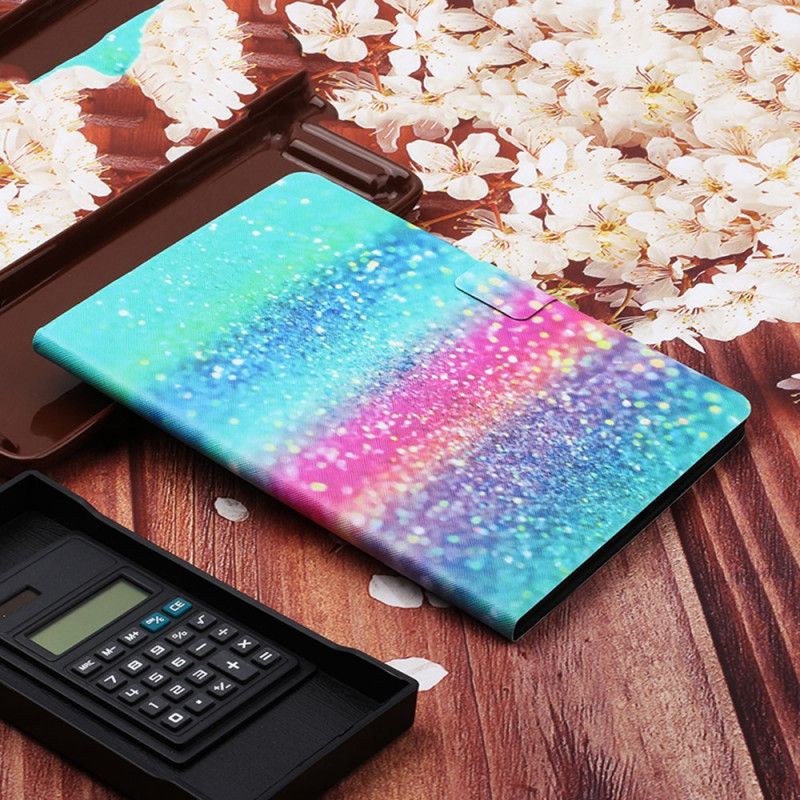 Flip Cover Læder Samsung Galaxy Tab A7 Glitterelement