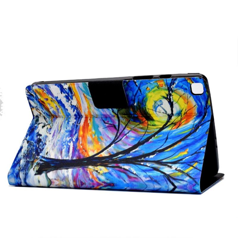 Flip Cover Læder Samsung Galaxy Tab A7 Kunsttræ