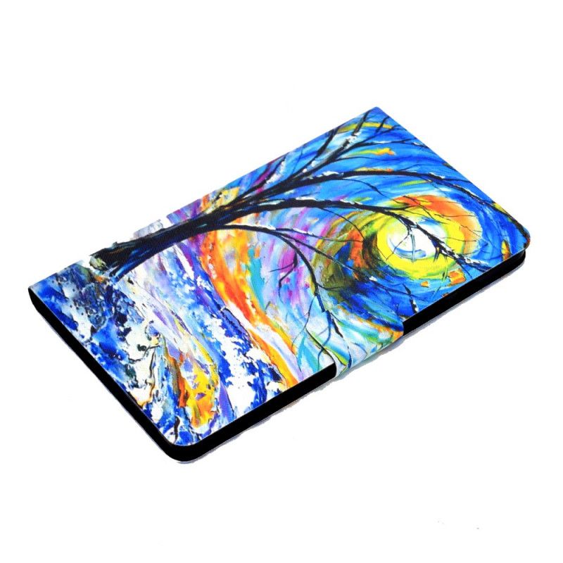 Flip Cover Læder Samsung Galaxy Tab A7 Kunsttræ