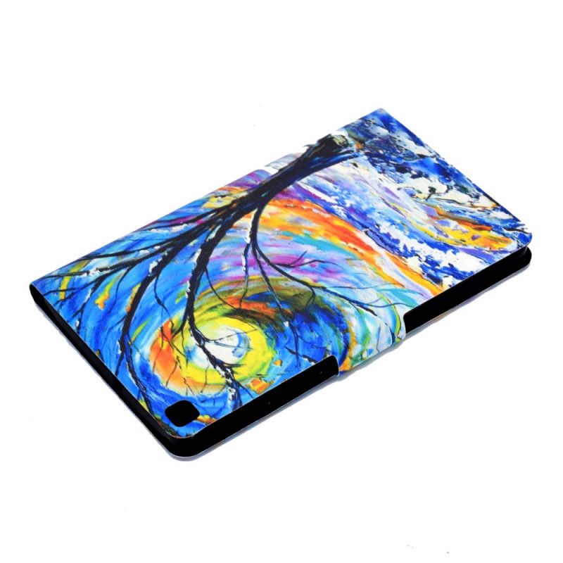 Flip Cover Læder Samsung Galaxy Tab A7 Kunsttræ