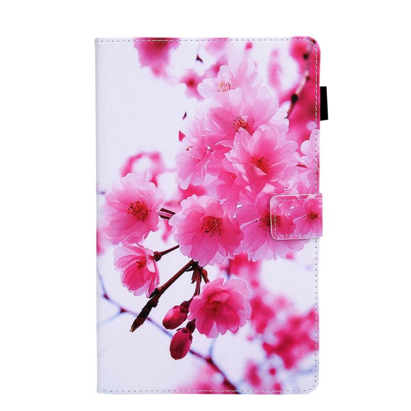 Flip Cover Læder Samsung Galaxy Tab A7 Magenta Drømmeblomster