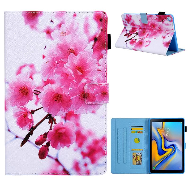 Flip Cover Læder Samsung Galaxy Tab A7 Magenta Drømmeblomster