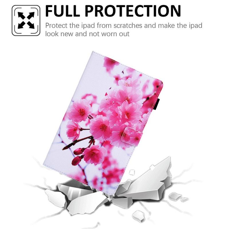 Flip Cover Læder Samsung Galaxy Tab A7 Magenta Drømmeblomster