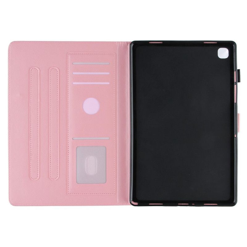 Flip Cover Læder Samsung Galaxy Tab A7 Pink Variation I Marmor