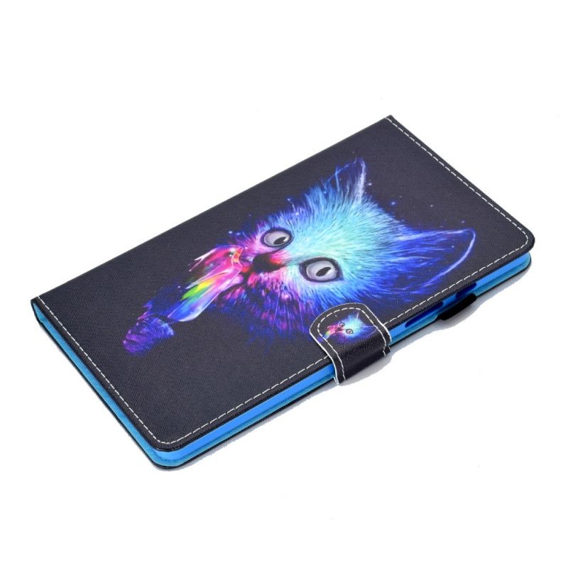 Flip Cover Læder Samsung Galaxy Tab A7 Psykokat