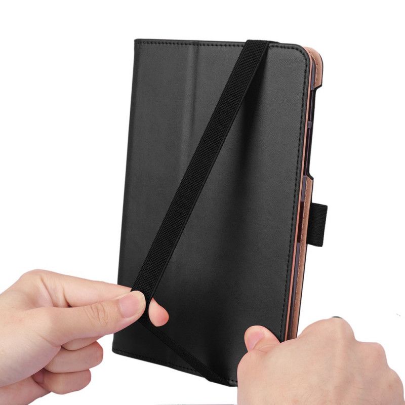 Flip Cover Læder Samsung Galaxy Tab A7 Sort Multifunktionel Forretning Original