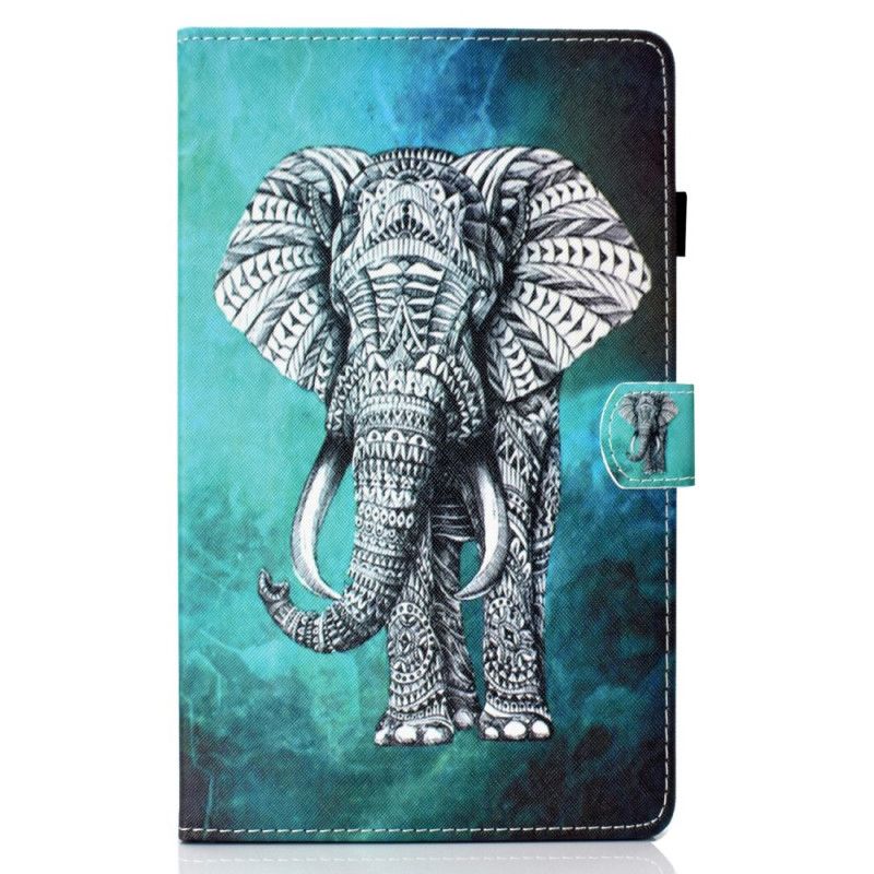 Flip Cover Læder Samsung Galaxy Tab A7 Stamme-Elefant