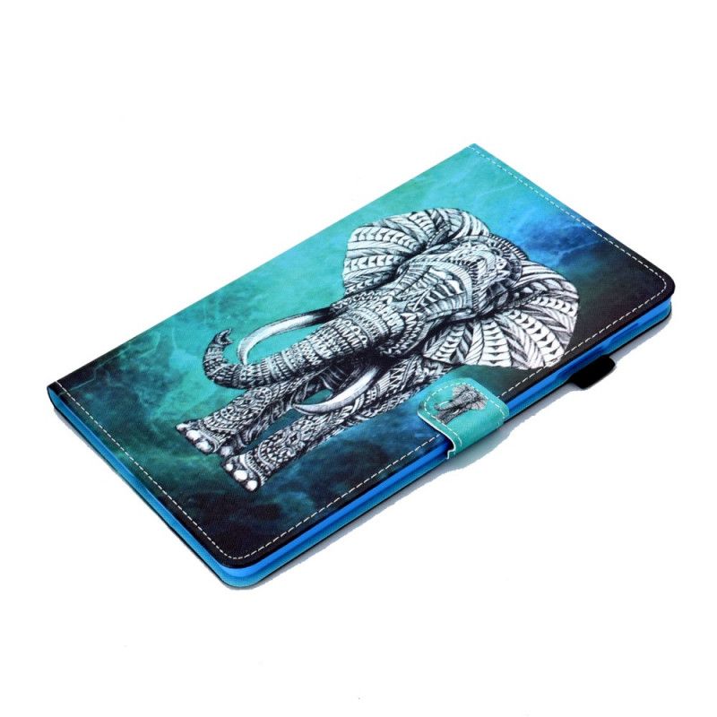 Flip Cover Læder Samsung Galaxy Tab A7 Stamme-Elefant