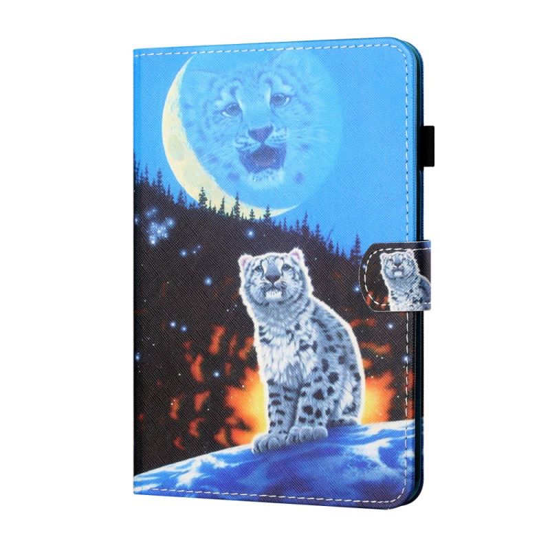 Flip Cover Læder Samsung Galaxy Tab A7 Tiger Kunst Beskyttelse