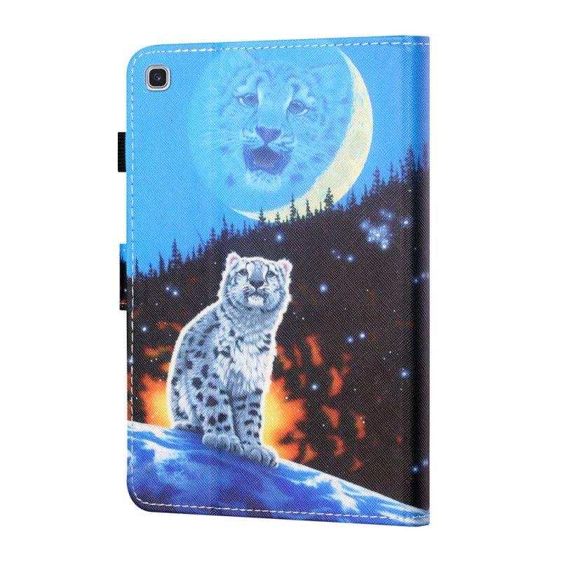 Flip Cover Læder Samsung Galaxy Tab A7 Tiger Kunst Beskyttelse