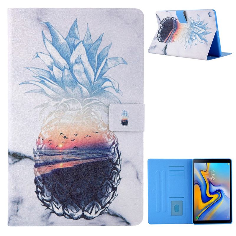 Flip Cover Samsung Galaxy Tab A7 Ananas Mønster