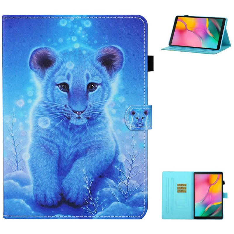 Flip Cover Samsung Galaxy Tab A7 Baby Tiger